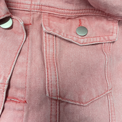 Men's Retro Washed Denim Jacket with Lapel and Multiple Pockets - Style 20763802Y