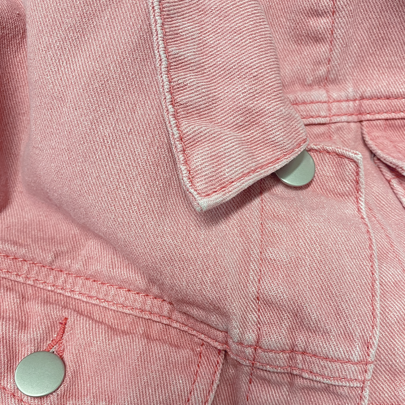 Men's Retro Washed Denim Jacket with Lapel and Multiple Pockets - Style 20763802Y