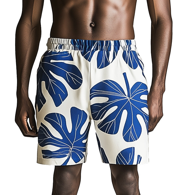Men's Fresh Leaf Print Shorts MTA2834C8P