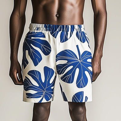 Men's Fresh Leaf Print Shorts MTA2834C8P