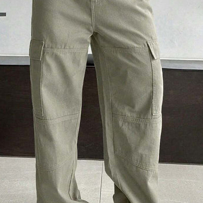 Men's Cotton Vintage Washed Casual Cargo Pants MTA0393D6X