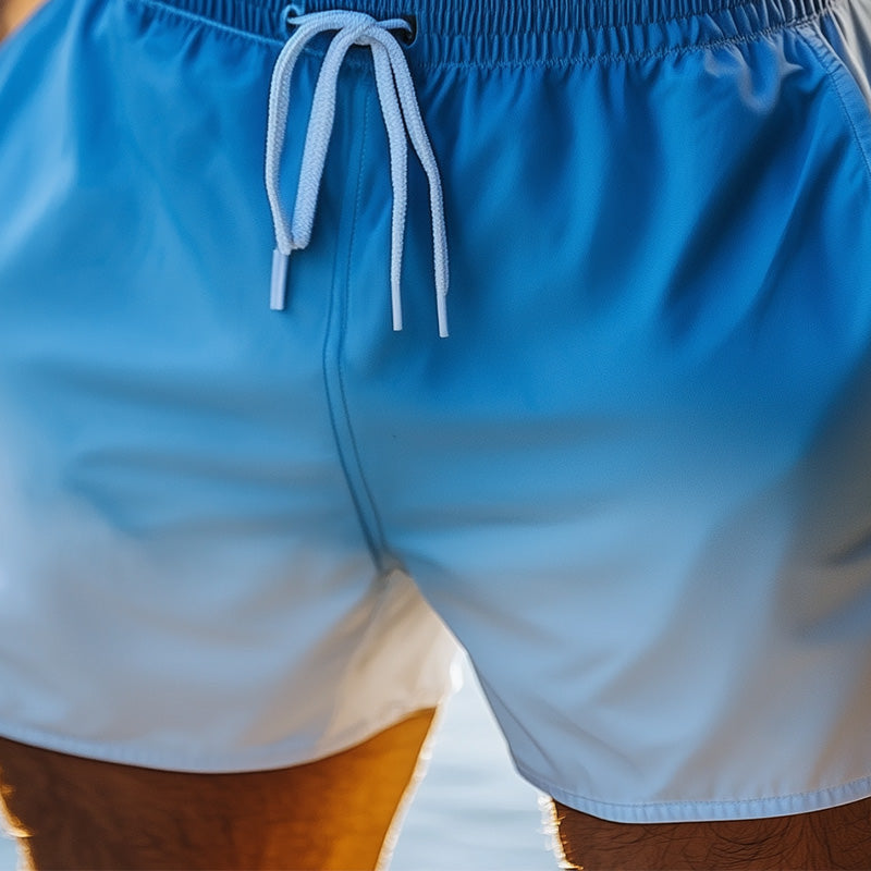 Men's Gradient Printed Fashion Sports Casual Shorts MTA0313D4P
