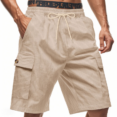 Men's Casual Striped Texture Casual Shorts MTA0712D1X