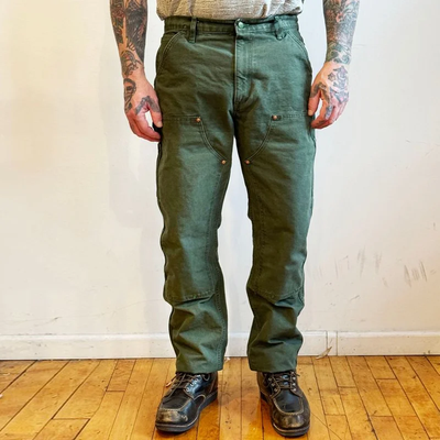 Men's Solid Color Cotton Straight Multi-pocket Cargo Pants MTA0704E6Z
