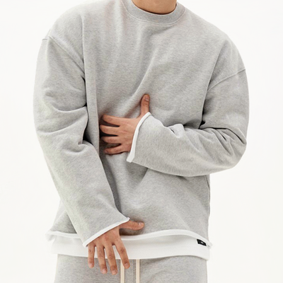 Men's Fashion Solid Color Loose Fit Sweatshirt 17549257Z