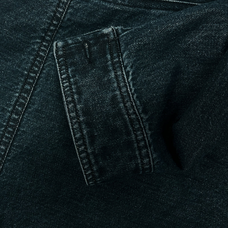Men's Retro Stand Collar Denim Jacket - Style 75697045X