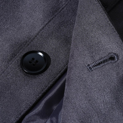 Men's Retro Suede Single-Breasted Stand Collar Jacket - Style 65731063Y