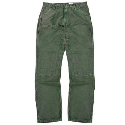 Men's Solid Color Cotton Straight Multi-pocket Cargo Pants MTA0704E6Z